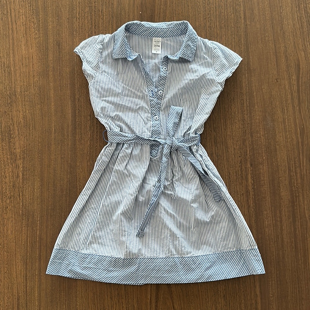 Carter Kids Pinstriped Dress